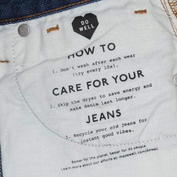 Madewell Rigid Denim A-Line Mini Shirt Size 26 (NWT) - Picture 6 of 8